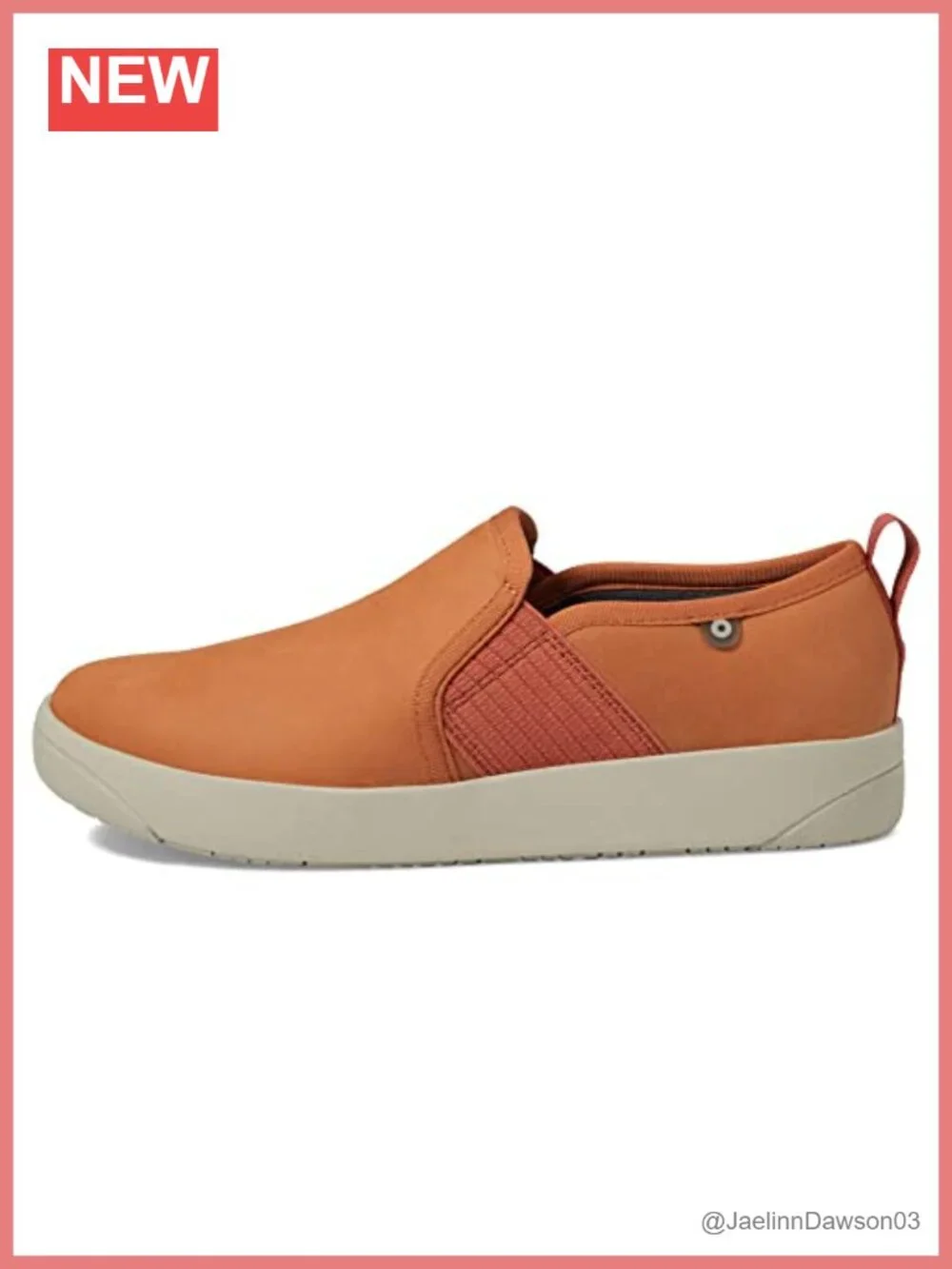 Water Resistant Leather Slip-On Loafers with Cushioned EVA Footbed